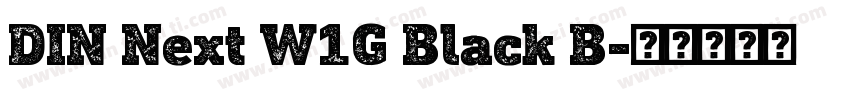 DIN Next W1G Black B字体转换